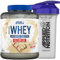 Applied Nutrition Critical Whey Protein Powder 2kg + Plastic Shaker - High Protein Powder, Muscle Building Supplement with BCAAs & Glutamine (2kg - 67 Servings) (White Choco Bueno)