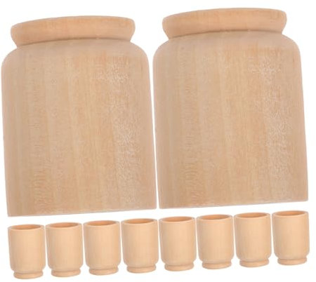 Alipis Easter Egg Hunt Decor 10pcs Wooden Egg Cups Boys and Decorations for Easter Party