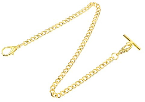 VALICLUD Hängekette Für Taschenuhren Mit T-Verschluss Weste-dekorkette Hängendes Accessoire Für Kleidung Schützt Vor Beschädigungen Filigrane Verarbeitung