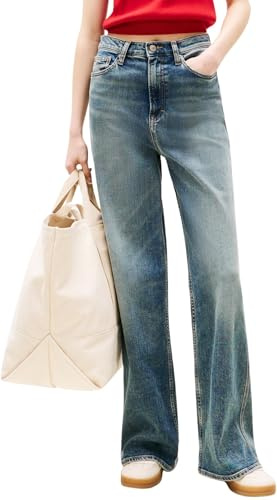 Tommy Jeans Women's Claire Hr Wd Bi5154 Co Dw0dw21375 Loose
