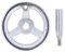 Eujgoov Volantino per Tornio in Metallo 100x12mm Ferro Cromato a 3 Razze per Fresatrice