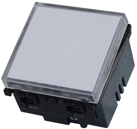 1 MODULO PULSANTE PORTANOME, NERO, COMPATIBILE CON VIMAR ARKE', PULSANTE A 2 MODULI, CAMPANELLO, INGRESSO, MODULI E FRUTTI 100% COMPATIBILI, MATERIALI DI ALTA QUALITA'