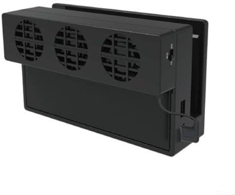 Hasaller Cooling Fans ABS Cooling Fan External Cool-ing Fans USB Powered Cooler USB Coo-ling F-an External Heat Dissipation Stand with Coo-ling Fan for Nintendo Switch Dock