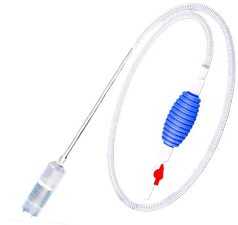 BommFu Aspirateur pour Gravier D'Aquarium - Kit de Nettoyage avec Siphon pour Bassin et Aquariums | Accessoires de Nettoyage pour Débutants - Poisson Rouge, Crevette, Guppy, Tortue, Bassin