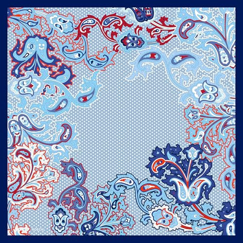 Roeckl Tuch Paisley Illusion 53x53 multi ciel 5011