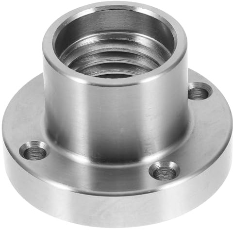 Drehbankfutteradapter aus Stahl 1-8TPI mit 2-Zoll Flansch | Sicheres Werkhalten, Präzise Bearbeitung, für Holzdrehbänke und Holzrohlinge, Silbernes Zubehör