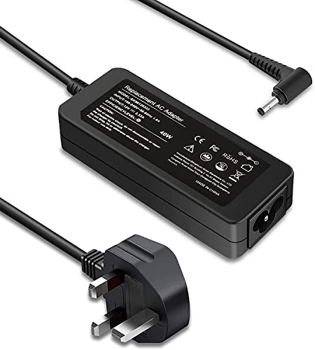 2.5 x 0.7mm 40W 12V 3.33A AC Adapter Laptop Charger Compatible for Samsung Chromebook 2 3 XE303C12 Series ATIV Smart PC 500T Tab 5 7 Book 9 NP930X2K Notebook PC Power Supply Lead