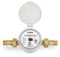 HYDROBIL WRAS Certificate Water Meter with Non-return Brass Fittings 1/2 BSP, Antimagnetic Cold Water Flow Meter 50°C H-R100 V-R40 Legible Rotary Counter Qn 1.6 m3/h Pressure 16 Bar, Ebook Included