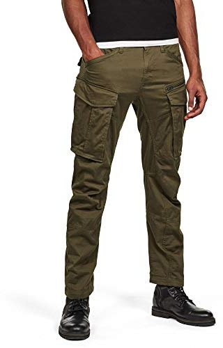 G-STAR Homme Pantalon Rovic Zip 3D Regular Tapered, Vert (DK Bronze Green D02190-5126-6059), 33W / 36L