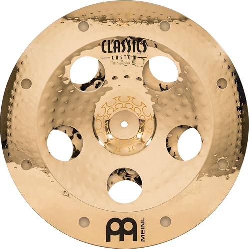 Meinl Cymbals Artist Concept Models Thomas Lang Super Stack 18 inch (Video) Trash Stack Cymbal for Drum Kit (45,72cm) B12 Bronze, Brilliant Finish (AC-SUPER)
