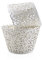 Trimming Shop Silver Cupcake Wrappers Laser Cut Floral Design Paper Cup Holders, Muffin Cup Liners for Weddings, Baby Showers, Birthdays, Anniversaries & Special Events (Pack of 25)