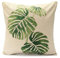 Bluelans® Green Leaf Kissenbezug aus Baumwolle, Kissenüberzug fürs Sofa als Dekoration 45,7 cm Monstera deliciosa Liebm