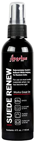 Angelus Suede Renew – 4 oz Pump Spray Restorer for Suede & Nubuck – Revives Nap & Color