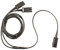 WirelessFinest Call Center Headset QD Cable Y Splitter Adapter Trainer Cable for Training Center Compatible with Plantronics QD Headsets Splitter Cable Connector
