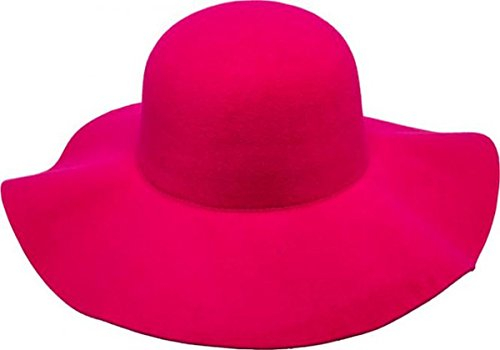 Orlob Fasching Hut Damen Schlapphut in Wollfilzoptik (pink, 60)