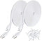 SIOCEN 2 Pack 20FT USB Power Extension Cable,Compatible with Yi Camera,Wyze Cam,Oculus Go,Echo Dot Kid Edition,Nest Cam,Blink,Furbo Dog,Kasa Cam,YI Dome Home Camera,Flat Micro USB Charging Cord