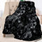 Everlasting Comfort Luxuriöse Plüschdecke, gemütlich, weich, flauschig, Kunstfell, Überwurfdecke für Couch, ideale Bequeme Minky-Decke für Erwachsene für kalte Nächte, Schwarz