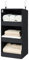 GRANNY SAYS Hängeregal Schrank mit 3 Fächern, 1 Stück Hängeaufbewahrung Kleiderschrank Organizer hängend, Schwarz hänge Organizer, Schrank Hängeorganizer, faltbare Hängeregal Stoff, hanging Organizer