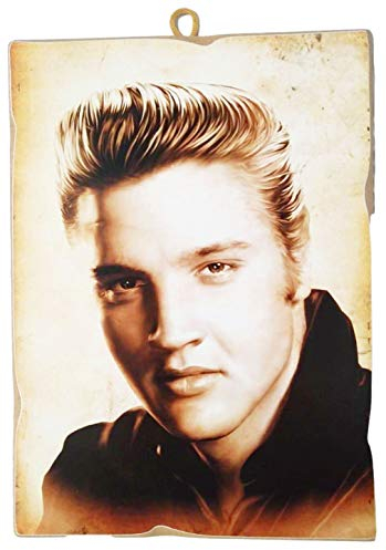 KUSTOM ART Bild im Vintage-Stil Elvis Presley aus der Kollektion Druck auf Holz