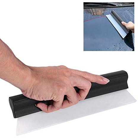 Raclette de fenêtre, Lame d'essuie-Glace Automobile raclette antidérapante Anti-Rayures Lame d'eau en Silicone Lame d'eau pour Voiture ou Usage Domestique