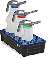 Kleingebindewanne pro-line aus Polyethylen (PE), mit PE-Gitterrost, 40 Liter, 784x400x185