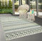 the carpet Machka - robuster Outdoor Teppich, modernes Design, Wetterfest & UV-beständig, für Balkon, Terrasse und Wintergarten, auch für Küche oder Esszimmer geeignet, Grün, 80 x 150 cm