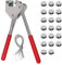 Plombenzange Set, Dichtungszangen Kit mit 20 Bleiplomben (10 mm), Plombendraht (170mm) Kann zum Plombieren von Stromzählern Blei Durchmesser