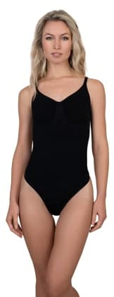 Bye Bra Soft Touch Seamless Bodysuit Ultra Low back Black L