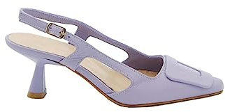 Epoché XI slingback punta in pelle morbida col.lilla tacco 7 cm art.23957 (numeric_36)