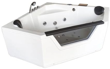Bagno Italia Vasca da bagno idromassaggio 150x150 cm ad angolo doppia pompa 12 getti