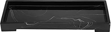 Aflytep Waschtisch Schwarz Badezimmer Waschtisch Platten WC Tank Ablage, Neu Home Marmor Waschtisch, Organisator Fach f¨¹r ?, Kommoden, Uhr, SCHL¨¹Ssel, Parf¨¹M, Handtuch