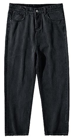 Asija Herren-Jeans modisch lockere Cargohose Y2K Baggy-Cargohose Sommer bequeme Baumwolle Freizeithose lockerer Ballon Teenager Skateboard Streetwear breite Jeans Herren-Combat-Denim-Jeans