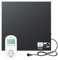 BR Bringer Infrarotheizung 300 Watt - mit Steck-Thermostat - Infrarot Elektroheizung Energiesparend - 5 Jahre Garantie, TÜV GS - Deutsche Qualitätsmarke (schwarz)
