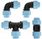 Smtfcty 4 Raccordi per Tubi in PE, 90° e T, Tubo Dritto per Acqua, Raccordo PVC 25 mm, per Installazioni Interne ed Esterne