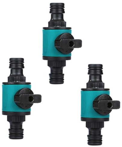 Mingchengheng Gartenschlauch Kupplung Schlauchkupplung Mit Regulierventil, 3 Stück Wasserschlauch Schnellverbinder, Gartenschlauch Absperrhahn Für 1/2 Zoll Wasserschläuche