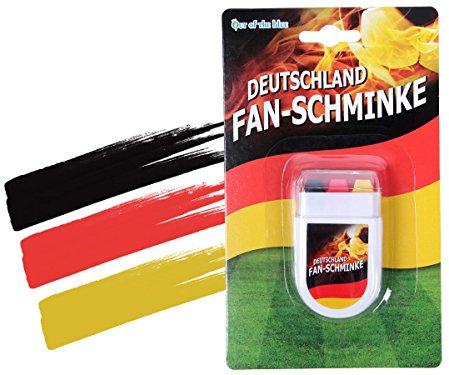 Alsino Deutschland Fanartikel Fan-Artikel Fußball WM WM Hut Brille Perücke Fahne, Modell wählen:Schminke