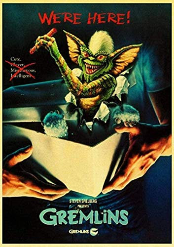 IGHSNZUH Puzzle 1000 Teile Intellektuelle Puzzles Puzzlespielzeug Thrillerfilm Gremlins Freizeitunterhaltungsspiel