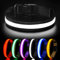 HEELE Hundehalsband Leuchtend, Leuchtend Halsband, Leuchthalsband Type-C Wiederaufladbar, Leuchthalsband Hund Wasserdicht, LED Halsband für Hunde, Hundehalsband mit 3 Beleuchtungsmodi, Schwarz, M