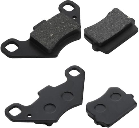 4 Stück Ersatz des Hinteren Scheibenbremsbelags Ersatz Für 50cc 70cc 90cc 110cc 125cc 140cc ATV Go Kart Quad Dune Buggy 4 Wheeler, Atv Bremsbeläge Asbestfrei Bike Brake Pads (Schwarz)