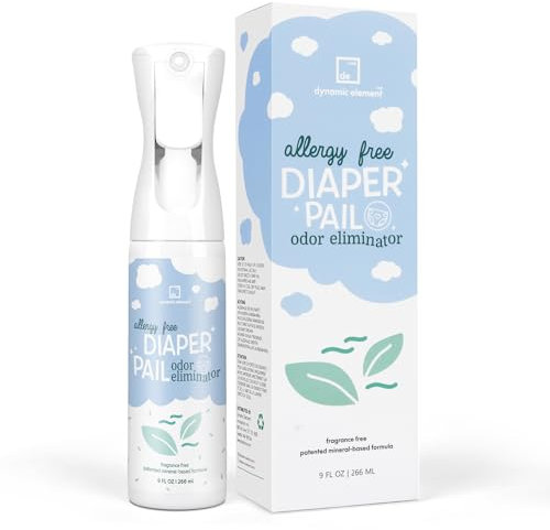Dynamic Element – Geruchsentferner für Windeleimer – Duftfrei, mineralische Formel, sicher für Babys – 266 ml