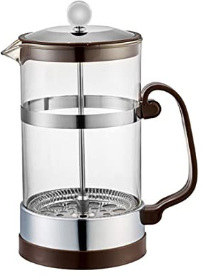 OIJHHFYGDK Cafetera Cafetera Francesa Cafetera de Filtro Cafetera de Mano doméstica Cafetera a presión (Marrón) (Marrón)