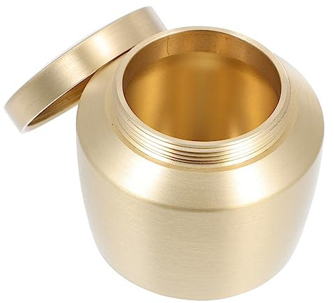 Zerodeko Zuckerbehälter Kupfer-versiegelungsglas Tragbares Teeglas Mini-teeblatt-kanister Teeblatt-organizer Runder Schutz Für Tee