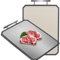 Stainless Steel Chopping Board Double Sided Cutting Boards for Kitchen, PP and Metal Chopping Board for Meat Bread Vegetable with Convenient Handle