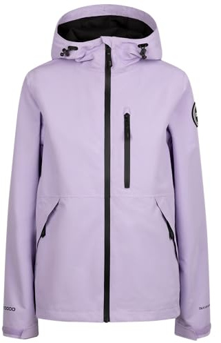 DLX Women's Waterproof Rainwear Jacket Robina - Adjustable Hood, Water-Repellent Zips, Multiple Pockets, Adjustable Hem & Cuffs, 100% Polyester Shell & Lining