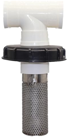 Wasserfilter für Regentonne, Filtersieb für Gartenschlauch | Befestigung der Schlauchkappe der Regentonne | waschbares rostfreies Sieb aus wiederverwendbarem Gallonen-Tank für