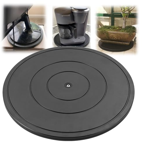 Drehscheibe Drehbarer Universal Drehteller, Rund 360 Grad Rotierende Drehplattform Mehrzweck Rehteller Drehplatte mit Stahlkugellagern für Torten Tv Laptops Monitor Pflanzen(12 Inch/30cm)