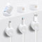 Yingtop Magnetic Cable Clips 6PCS Adjustable Cord Organizer with Adhesive, Soporte para Cables Adhesivo, for Desk/Nightstand, USB/HDMI/Audio Cables Management (Blanco)