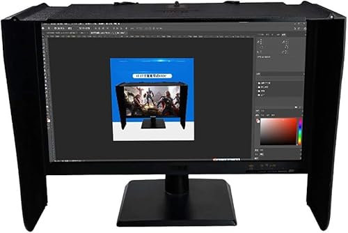 FDGH Protection Solaire pour Ordinateur Portable, Antireflet Pliable, Assure Intimité Et Protection, Convient Aux Ordinateurs Portables De 17 À 28 Pouces.