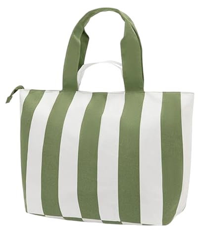 Große Strandtasche aus Segeltuch | Strand-Lebensmittel-Aufbewahrungstasche für Damen, geräumig, leicht, Fitnessstudio, Reisezubehör, Pooltasche für Handtücher, Spielzeug, Kleidung