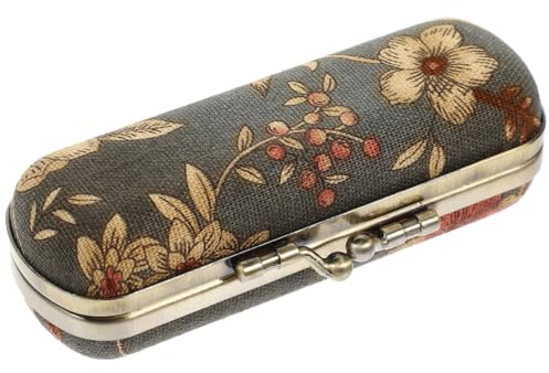 Beaupretty Lipstick Holder with Mirror Retro Lipstick Case for Purse Ladies Case Storage for Travel Hiking Camping and Parties Compact Cosmetic Organiser 1 X